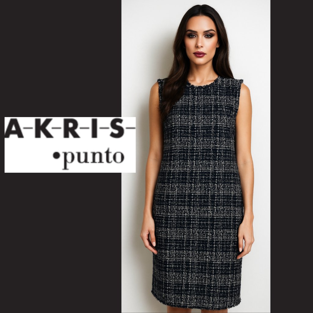 Akris Punto Sleeveless Tweed Dress